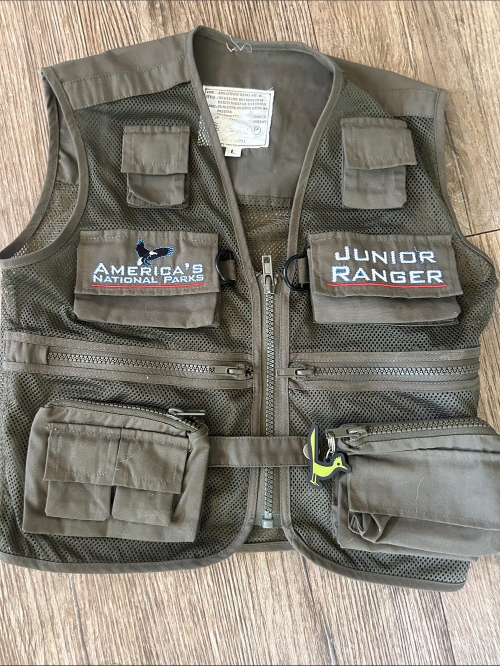 Kids Junior Ranger Vest size large